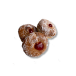 Strawberry Rhubarb Filled Donut